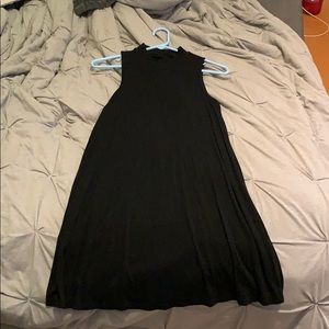 TOPSHOP BLACK MOCK NECK DRESS